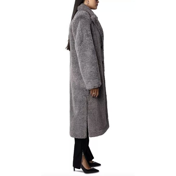 Zadig & Voltaire Monacoco Faux Fur Coat Size Medium $898 - Picture 2 of 7